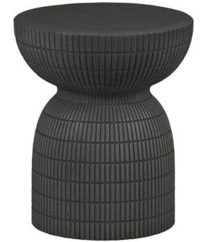 WOOOD Konferenční stolek SAMSON ø37 cm tmavě hnědý