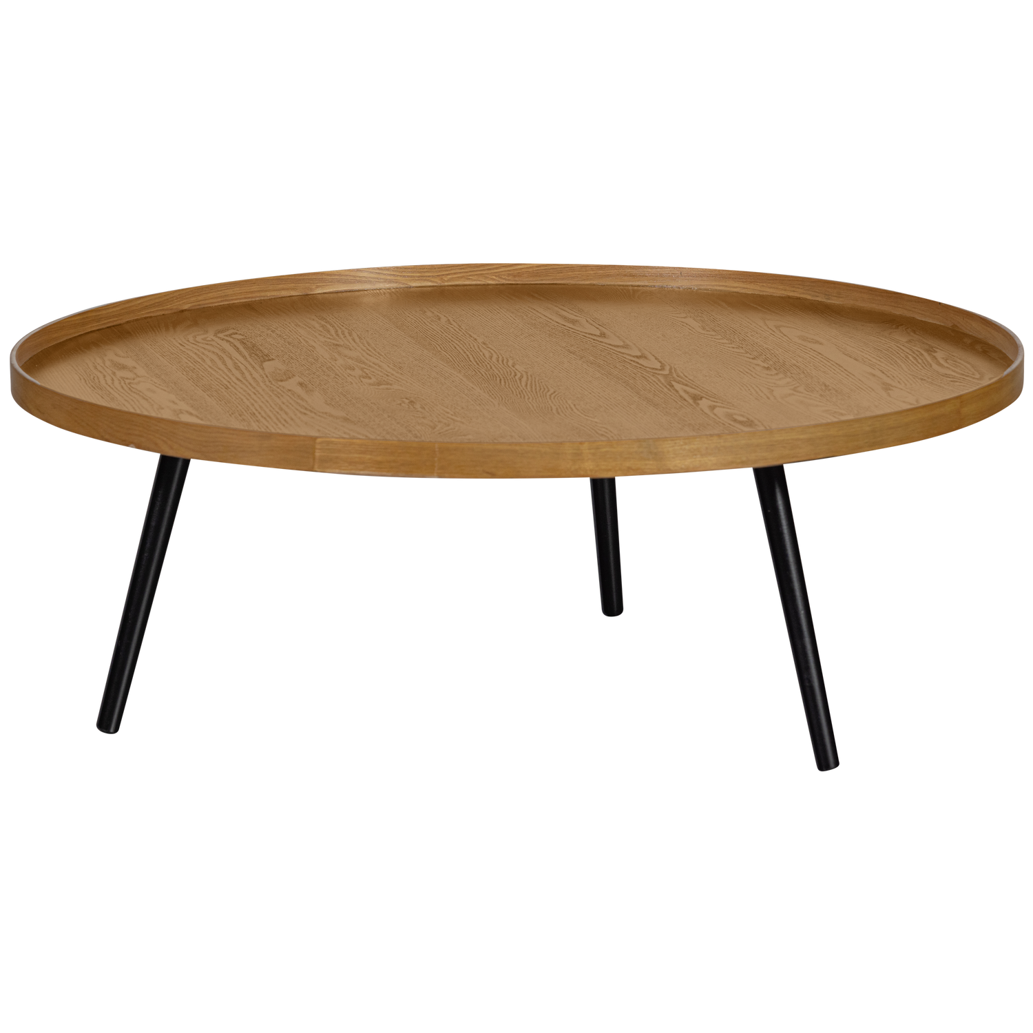 WOOOD Dřevěný konferenční stolek MESA XXL hnědý ø100 cm