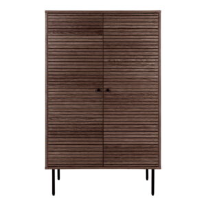 House Nordic Dřevěný kabinet KYOTO 130x80 cm tmavě hnědý