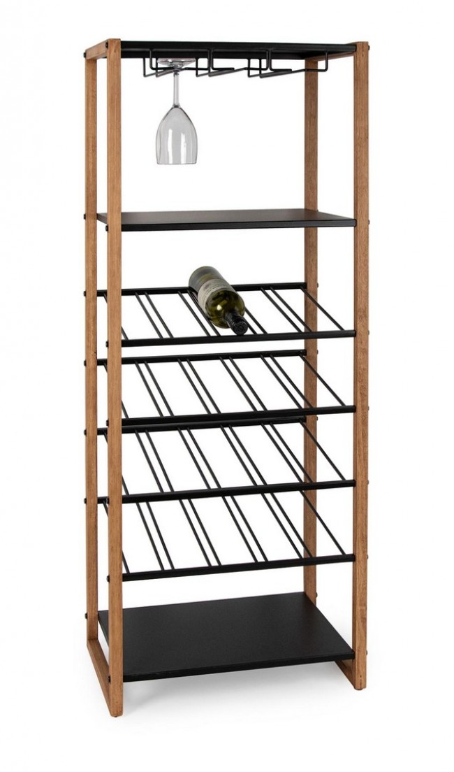 BIZZOTTO Kovový bar ISAAC černý 122 cm