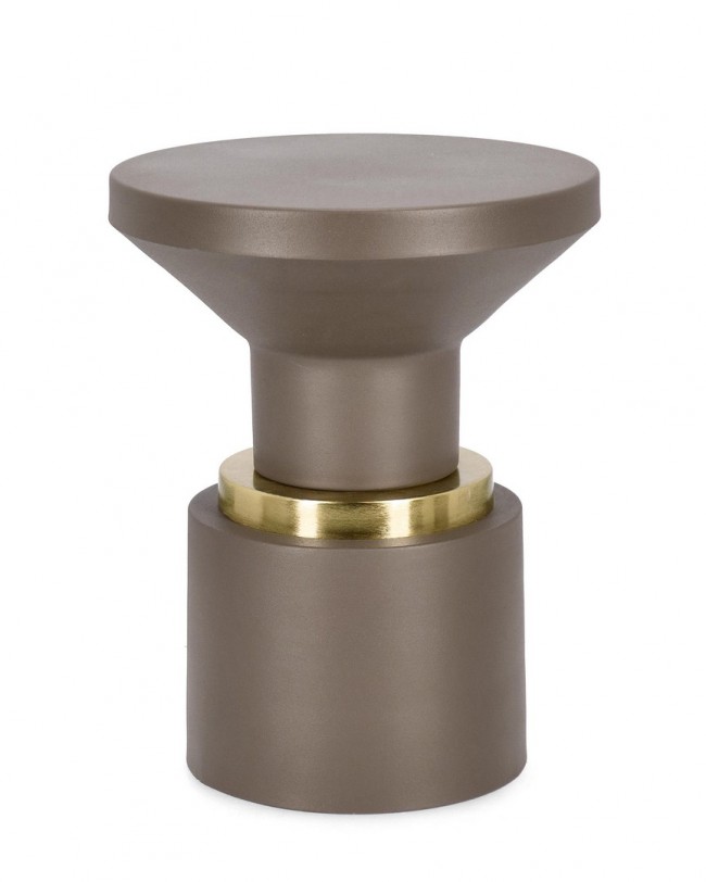 BIZZOTTO Designový odkládací stolek MUDIT hnědý