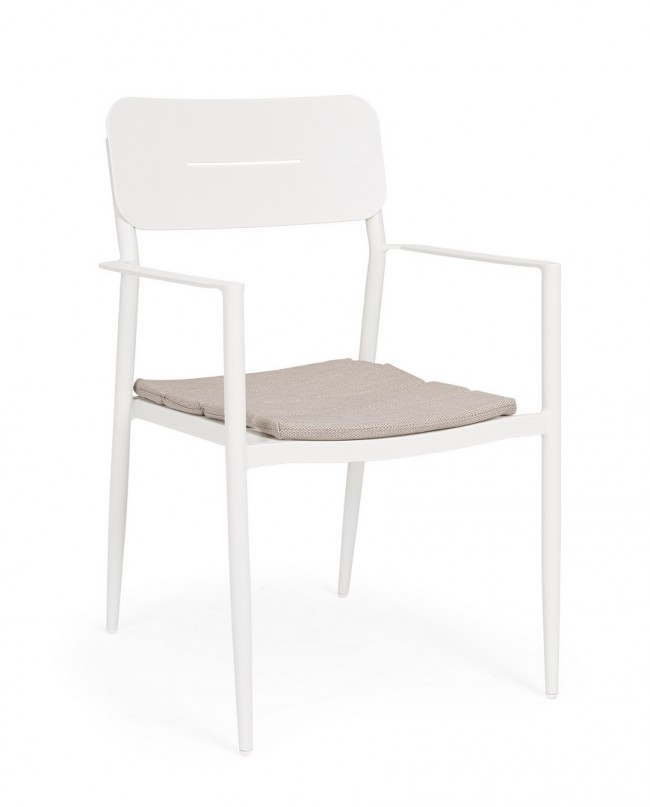 BIZZOTTO Zahradní židle NEBULA bílá