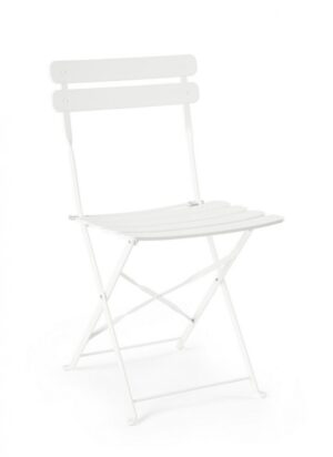 BIZZOTTO Skládací zahradní židle YASMIN bílá