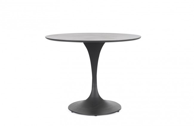 BIZZOTTO Kulatý zahradní stůl ARNOLD antracit ø90 cm