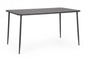 BIZZOTTO Zahraní jídelní stůl YARA antracitový 140x80 cm