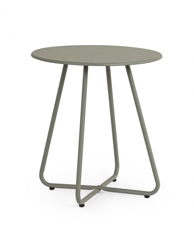 BIZZOTTO Kulatý konferenční stolek JABLE zelený ø45 cm