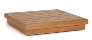 BIZZOTTTO Zahradní konferenční stolek DELGADA hnědý 94x94 cm