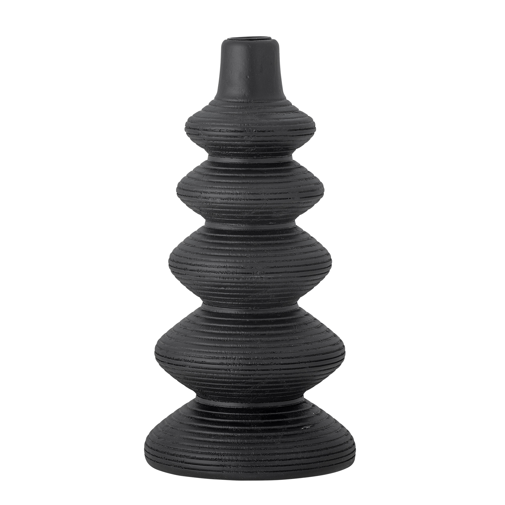 BLOOMINGVILLE Dřevěný svícen ARI černý