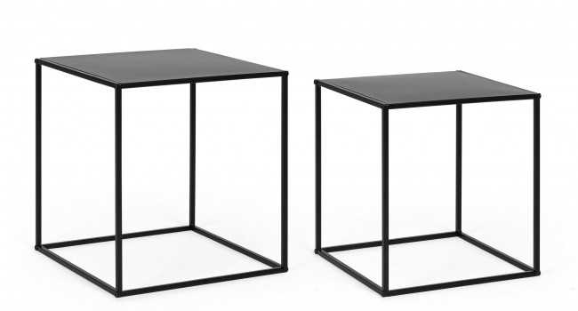 BIZZOTTO Set konferenčních stolků ALRIK černý