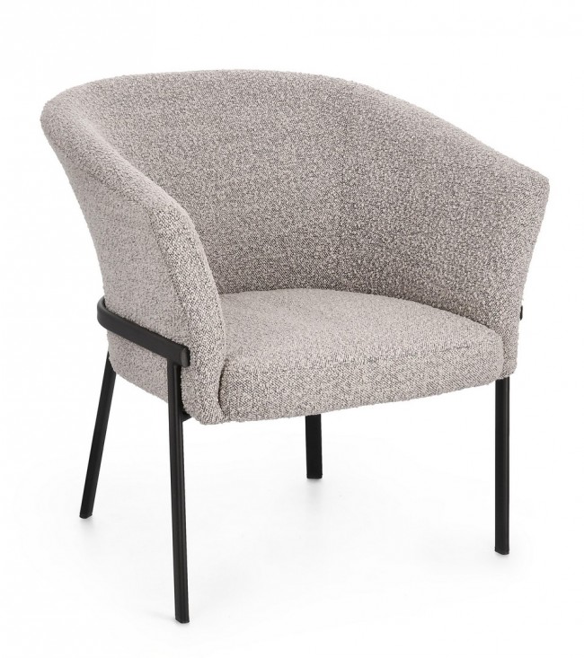 BIZZOTTO Křeslo PUKA šedé