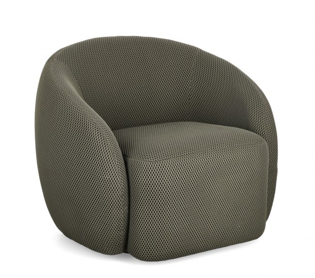 BIZZOTTO Otočné křeslo ONERVA tmavě zelené