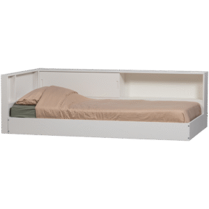 WOOOD Dřevěná postel CARTER bílá s 1 čelem