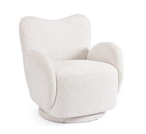 BIZZOTTO Otočné křeslo HARPER bílé