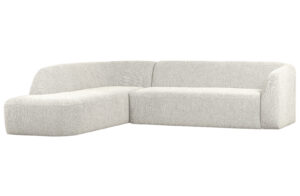 Rohová pohovka SLOPING levá bílá