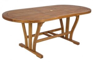 BIZZOTTO Rozkládací oválný zahradní stůl NOEMI 150-200 cm