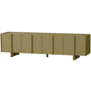 WOOOD TV stolek BASU zelenožlutý 200 cm