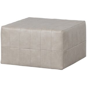 BePureHome Puf PATCHWORK z imitace kůže světlý