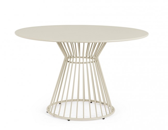 BIZZOTTO Zahradní stůl AUSTIN ø120 cm krémový