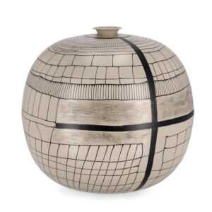 BIZZOTTO Váza SIVA krémová 39 cm