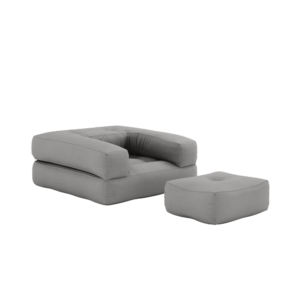 KARUP DESIGN Rozkládací křeslo CUBE 3v1 šedé
