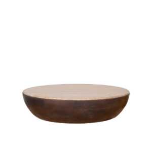 LABEL51 Konferenční stolek BOWL ø90 cm hnědý