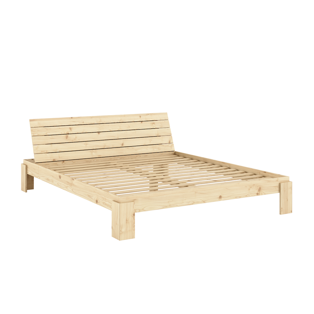 KARUP Postel s čelem LAYERS přírodní 180x200 cm