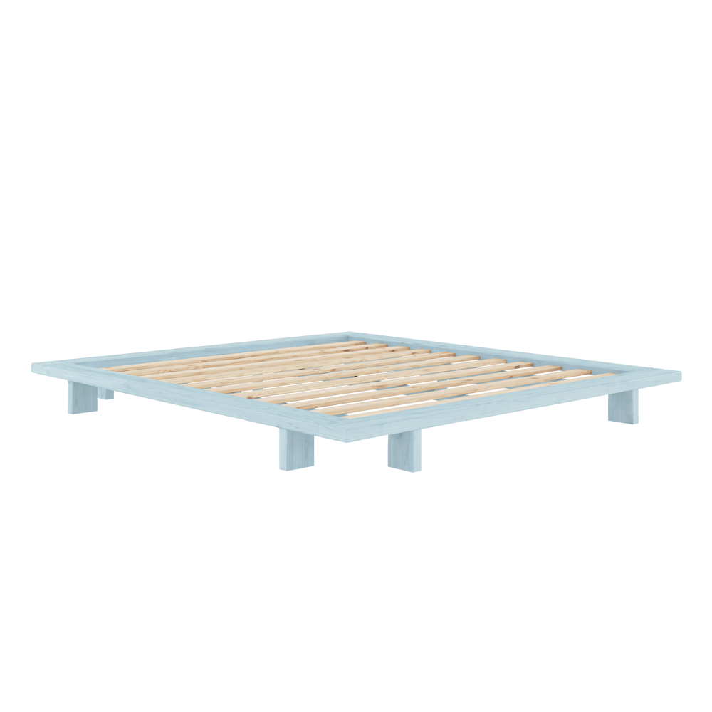 KARUP Dřevěná postel JAPAN 180x200 cm světle modrá