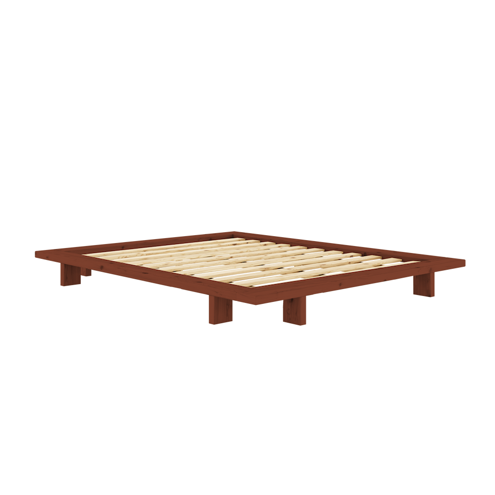 KARUP Dřevěná postel JAPAN 160x200 cm cihlová