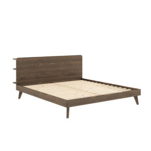 KARUP Dřevěná postel RETREAT 180x200 cm tmavě hnědá