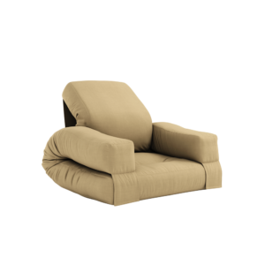 KARUP DESIGN Rozkládací dětské křesílko MINI HIPPO béžové