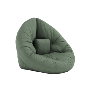 KARUP DESIGN Rozkládací dětské křesílko MINI NIDO olivově zelené