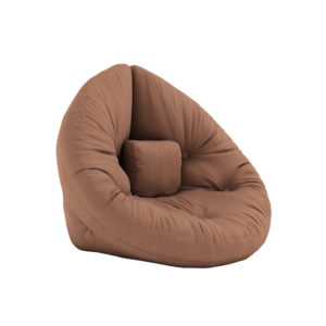 KARUP DESIGN Rozkládací dětské křesílko MINI NIDO cihlově hnědé