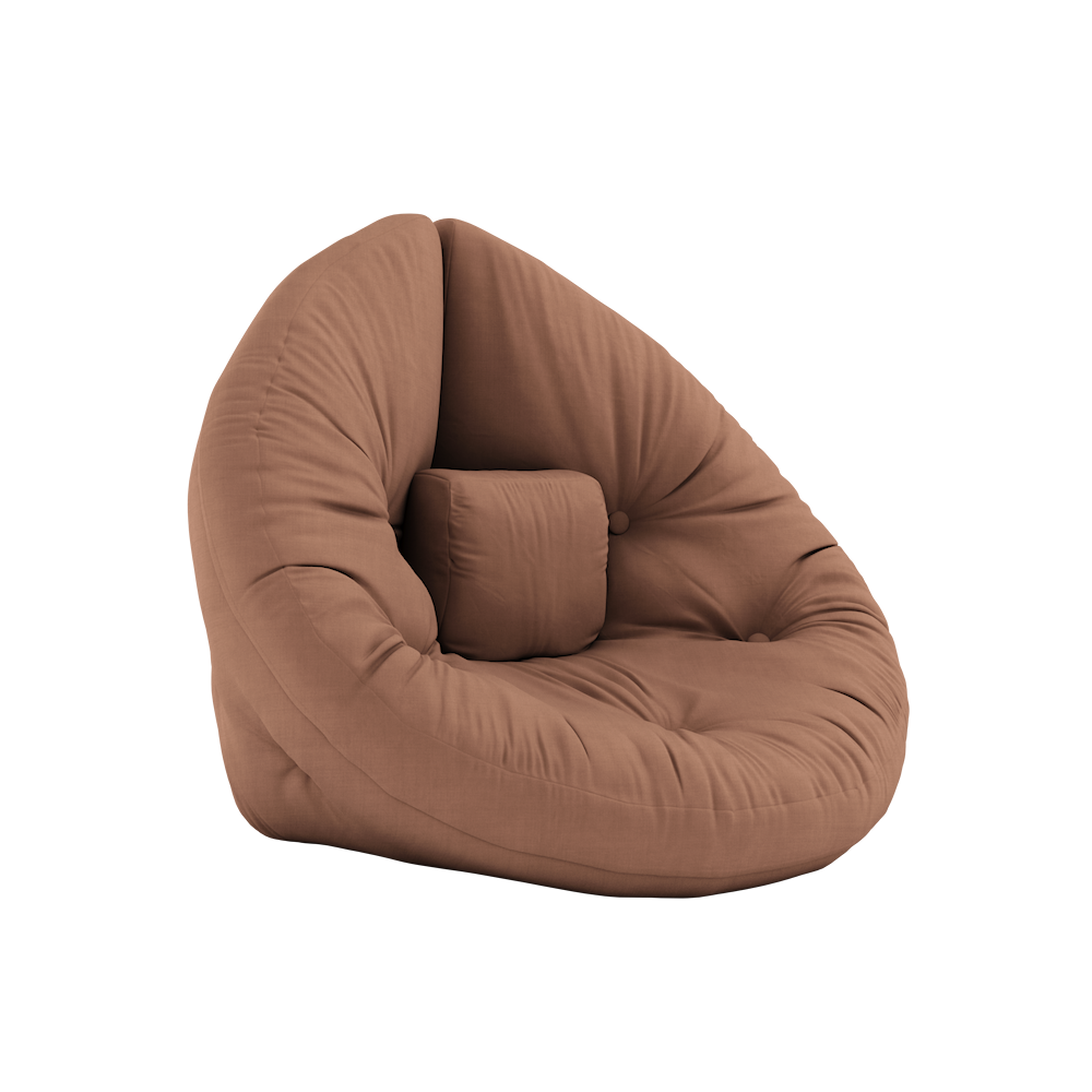 KARUP DESIGN Rozkládací dětské křesílko MINI NIDO cihlově hnědé
